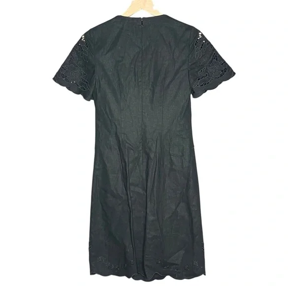 Kobi Halperin Lisa Dress Embroidered Linen Blend Lace Sheath Size XS - Picture 4 of 7